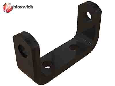 BCP13608B Mild Steel Bolt on Hinge Bracket 74mm (Vertical)