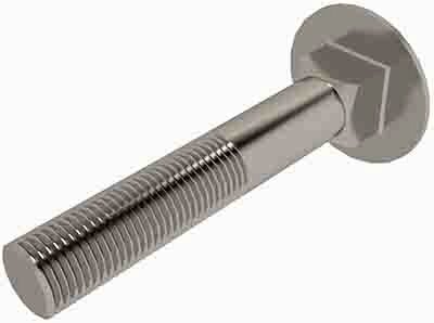 BCSP15022 Stainless Steel M5 x 30mm Cup Sq Bolt