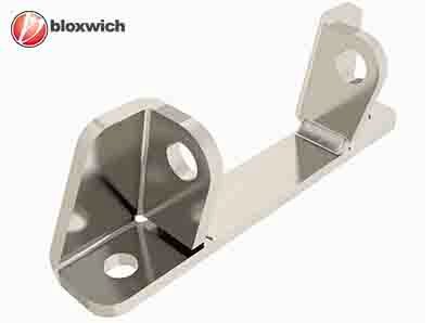 BCSP15100 Stainless Steel Bolt on Hinge Bracket 74mm (Offset) 