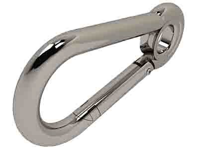 BCSP15136/1 11mm x 120 316 SS Carabine Hook with Eyelet