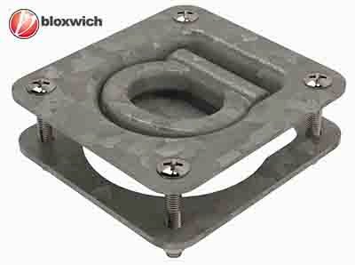 CAT310-SET SWL 500kg* Pan Lashing Ring, c/w Back Plate & Fasteners