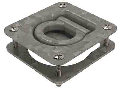 CAT310-SET SWL 500kg* Pan Lashing Ring, c/w Back Plate & Fasteners