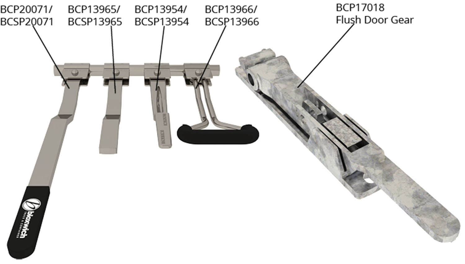 Standard Handle & Hub Assemblies                         Non Standard Handle Options   