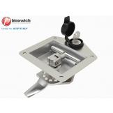 BCSP15135/P Recessed Drop T Handle Catch c/w Lock & Dia 6.5mm Holes - view 1