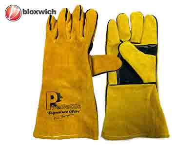 BCP23004 Predator Signature Gold MIG Welding Gauntlet Gloves